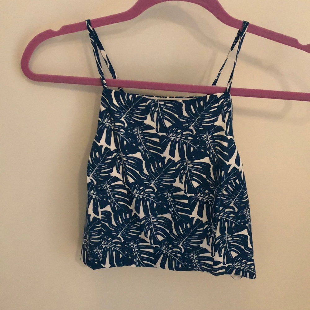 Palm leaf crop top from Forever 21